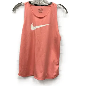 Athletic Tank Top By Nike Apparel In Coral, Size: S