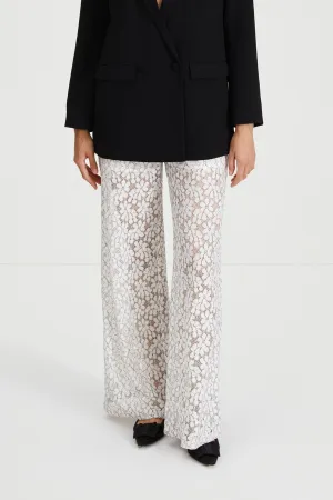 GALLARINE TROUSERS - WHITE