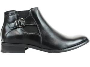 GINO PAOLI Side Buckle Black Boot