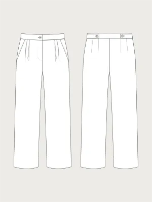 HIGH-WAISTED TROUSERS PATTERN