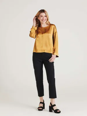 Juanita Lenzing™ EcoVero™ Satin Blouse - Gold