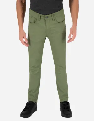 Pantalón de Gabardina Jean Cut Premium Slim Fit - Verde Musgo