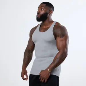 Vanquish Essential Steel Grey Ribbed Tank